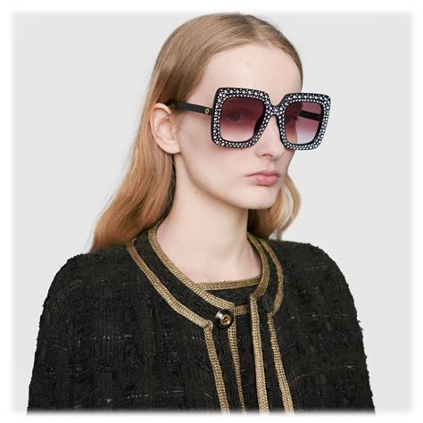 gucci crystal eyeglasses|gucci acetate sunglasses.